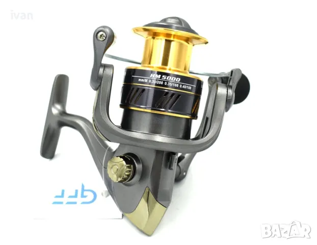 намаление Риболовна макара Hm3000, Графитно тяло, алуминиева шпула, метална дръжка 12 лагера , снимка 4 - Макари - 50399512