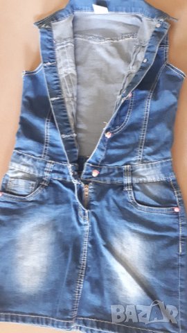 Дънкова рокля, снимка 3 - Детски рокли и поли - 33867729