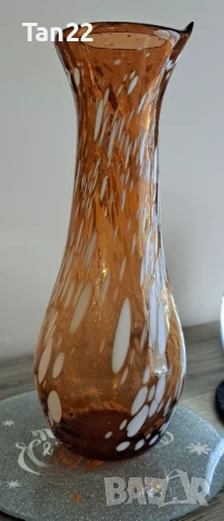 Голяма кафява ваза, снимка 3 - Вази - 50903327