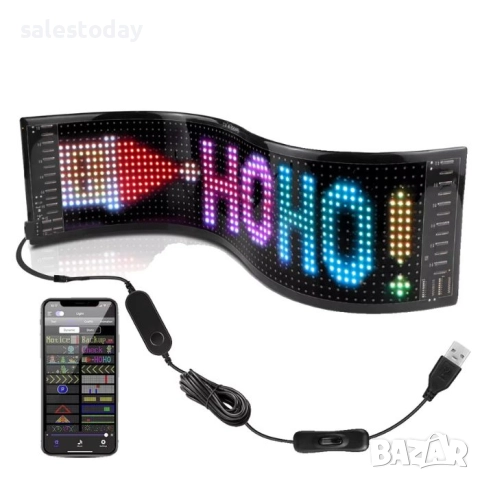 Диодна Лента с Дистанционно, гъвкав програмируем LED матричен панел