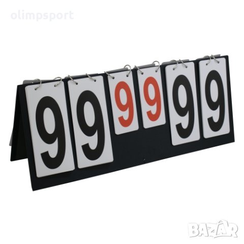 Табло за отчитане на резултати. Възможност за отброяване на до 99 точки и до 9 гейма (сета)
