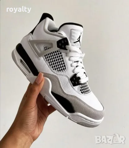 Nike Air Jordan 4 Retro "Military Black" Нови Оригинални Дамски Маратонки Найк с Кутия 
