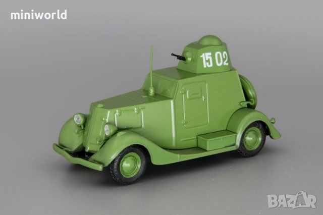 БА-20 военен бронетранспортьор танк СССР 1936 - мащаб 1:43 на DeAgostini моделът е нов в блистер