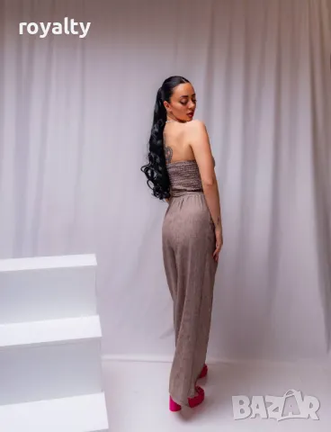 Бежов дамски гащеризон , снимка 2 - Гащеризони - 50049164