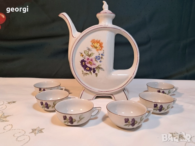 български порцеланов сервиз за ракия завод Сталин Видин 27/5