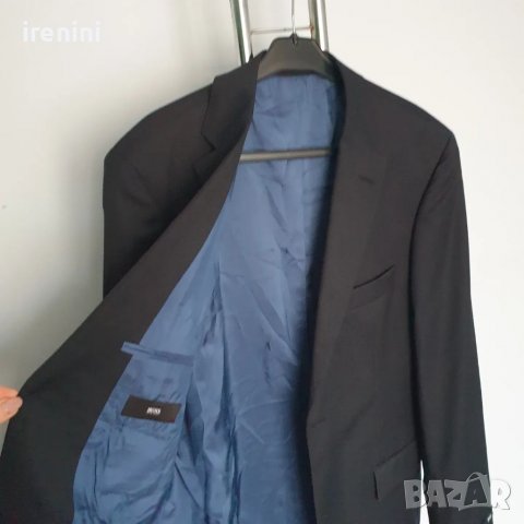 Страхотен мъжки костюм HUGO BOSS , бизнес клас , размер 48ми , нов с етикет , цена на етикет 499€ . , снимка 5 - Сака - 39489447