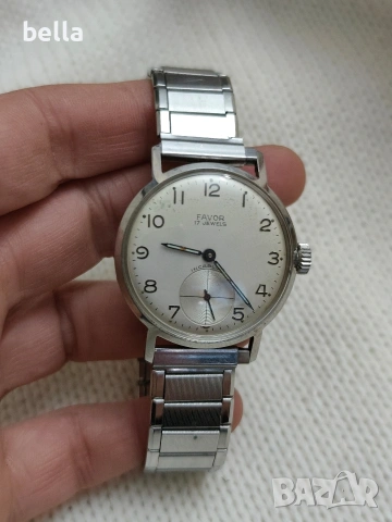Мъжки часовник Favor 17 камъка , снимка 7 - Антикварни и старинни предмети - 53151657