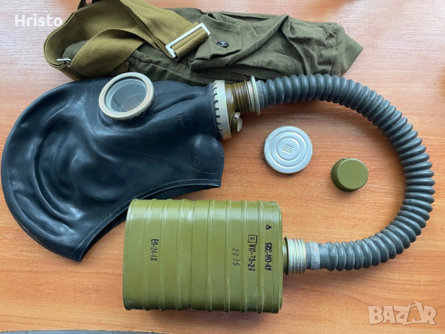 Пълен комплект противогаз ГП-5 (черен), снимка 2 - Колекции - 53239006