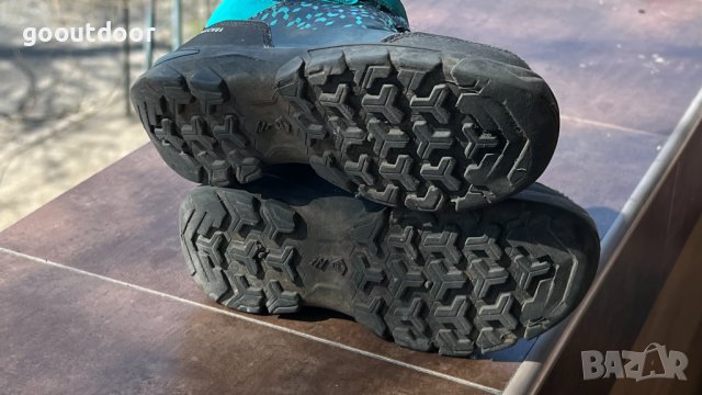 Детски непромокаеми туристически обувки за преходи Quechua mid, №29 тюркоаз, снимка 5 - Детски боти и ботуши - 40128788