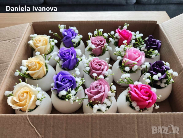 сапунени рози, снимка 3 - Подаръци за жени - 44588086