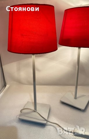 Две нощни лампи английски имат представки и крушки, снимка 3 - Настолни лампи - 41897705