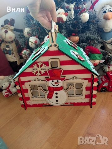 Кутия - коледна къща, снимка 5 - Декорация за дома - 52522295