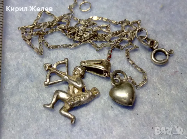 ЗОДИЯ СТРЕЛЕЦ СРЕБЪРЕН МЕДАЛЬОН СРЕБРО 800 с ФИНА СРЕБЪРНА ВЕРИЖКА СРЕБРО 925 АРТ КОЛИЕ 44400, снимка 2 - Колиета, медальони, синджири - 50354727