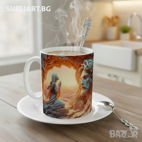 Чаша със снимка (Великден) , снимка 3 - Чаши - 53775890