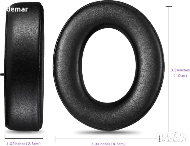 AHG Премиум подложки за уши от овча кожа, съвместими със слушалки Focal Utopia / Bathys, снимка 8 - Слушалки и портативни колонки - 48166610