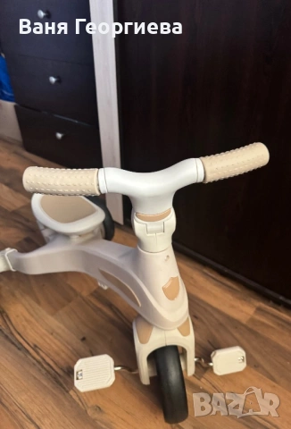 Триколка 4в1 бежов цвят, снимка 5 - Детски велосипеди, триколки и коли - 53629578