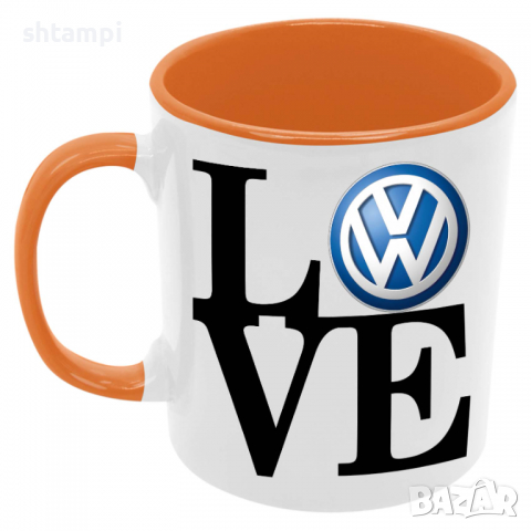 Чаша VW LOVE, снимка 1 - Чаши - 36146711