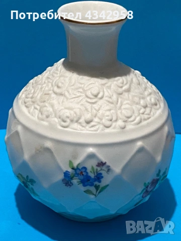  Миниатюрна порцеланова ваза Reutter Porzellan Germany .1980 г., снимка 2 - Антикварни и старинни предмети - 53380683