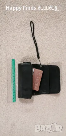 Аксесоар за пушач от естествена кожа, черен, снимка 1