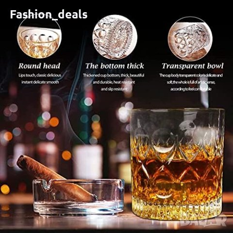 Нов D&H Whiskey комлект от 4 чаши/Скоч Коняк Уиски/Подарък луксозен сервиз, снимка 5 - Сервизи - 41203103