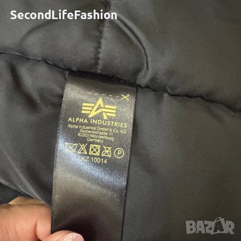Дамско Яке Alpha Industries размер М тъмно синьо, снимка 6 - Якета - 52439541