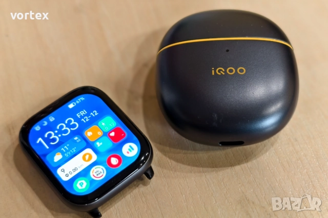 Комбо Смарт часовник Amazfit Active и слушалки Vivo IQOO TWS Air Pro