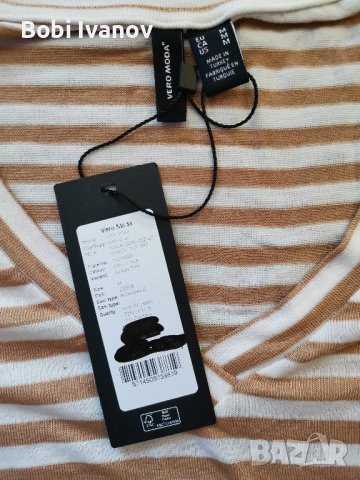 Vero Moda дамска блуза с къс ръкав размер M, снимка 4 - Тениски - 41874426