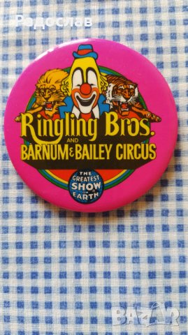 голяма значка Ringling цирк Ринглинг, снимка 2 - Колекции - 42475029
