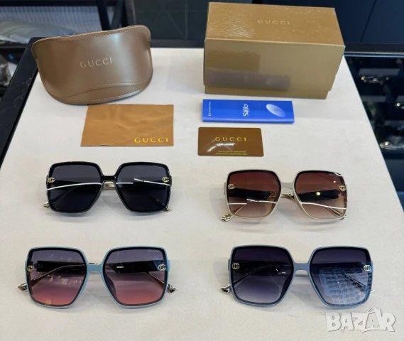 очила с черен обикновен калъф versace gucci ray ban , снимка 13 - Слънчеви и диоптрични очила - 51291909