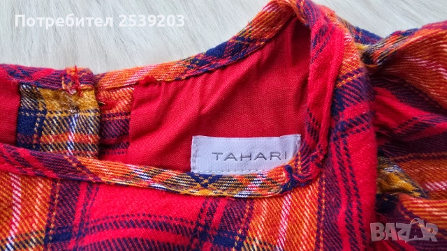 Детска карирана рокля 12-18 месеца, снимка 9 - Бебешки рокли - 52718068