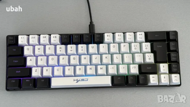 HXSJ Геймърски RGB комплект - клавиатура V200 и безжична мишка T66, снимка 4 - Клавиатури и мишки - 56097203