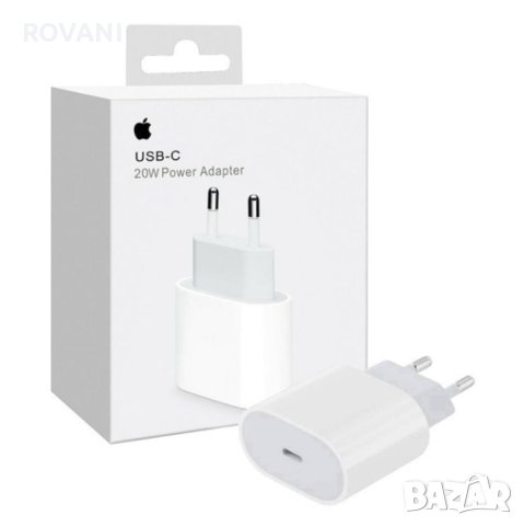 Оригинално зарядно Apple 20W, USB-C, снимка 1