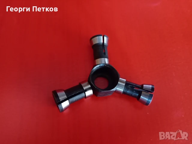 Комплект гайка и три цанги за оберфреза.