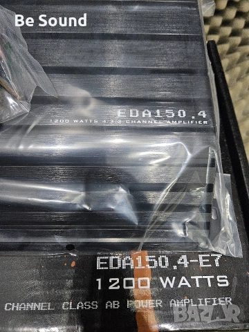 4 канален Усилвател EDGE EDA 4.150 клас АБ , снимка 4 - Ресийвъри, усилватели, смесителни пултове - 53688105