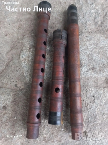 Оригинална Първа Част на Старинен Български Триставен Кавал, Началото на 20 век, снимка 4 - Антикварни и старинни предмети - 53608602