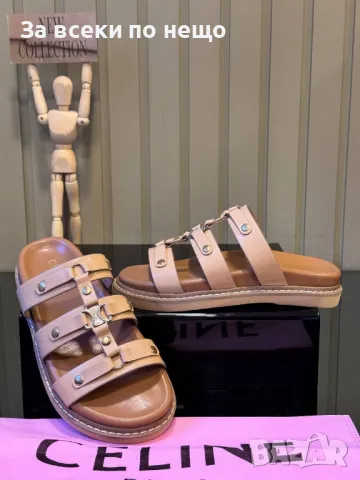 Celine Дамски Чехли Селин - Налични Различни Цветове Код E274, снимка 2 - Чехли - 50415319