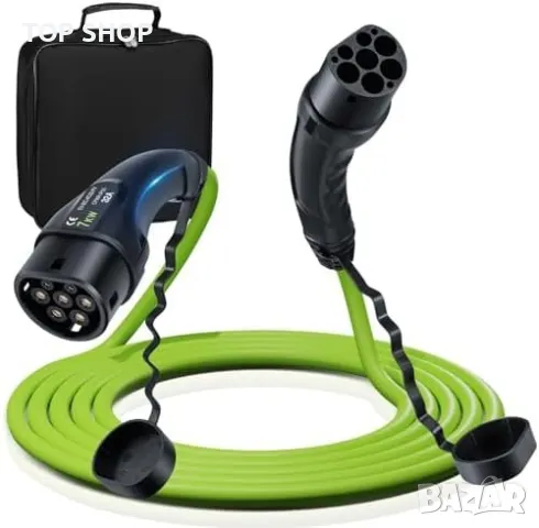 Нов Бързо Зареждащ Кабел Type 2 за Електромобили 7.2KW - 5м