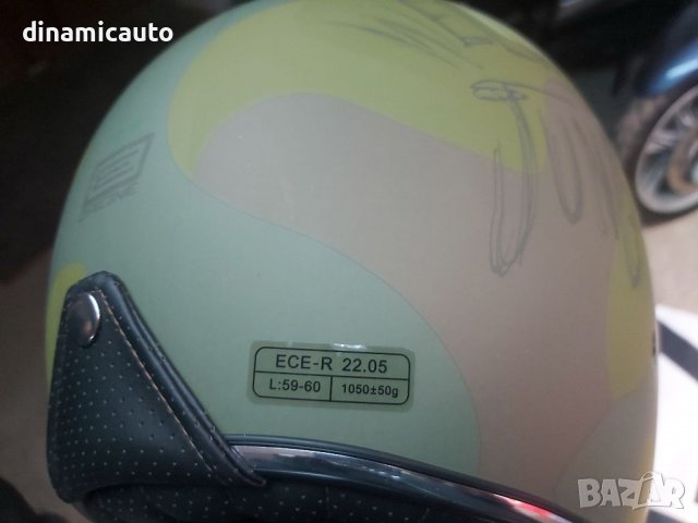 Нова Италианска Каска ORIGINE зелена - размер L, снимка 6 - Аксесоари и консумативи - 39492696