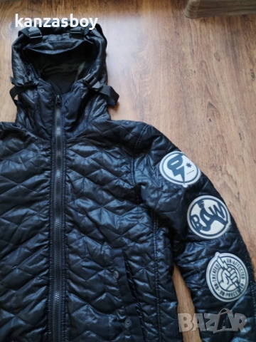 G-STAR RAW Men's Copper Quilted Hooded Overshirt - страхотно мъжко яке М, снимка 6 - Якета - 53670050