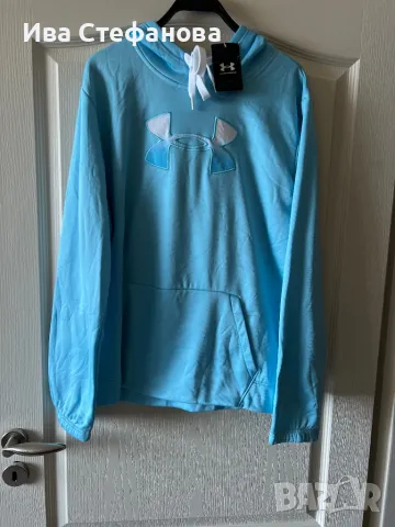 Under Armour USA оригинално електриково синьо  ново худи блуза спотно горнище с качулка ново етикета, снимка 3 - Блузи с дълъг ръкав и пуловери - 49299672