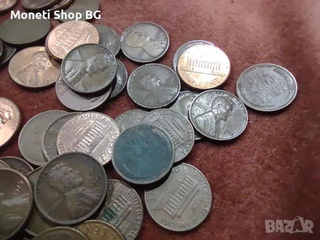 Колекция 99бр. монети 1 цент Линкълн, снимка 4 - Нумизматика и бонистика - 50210944