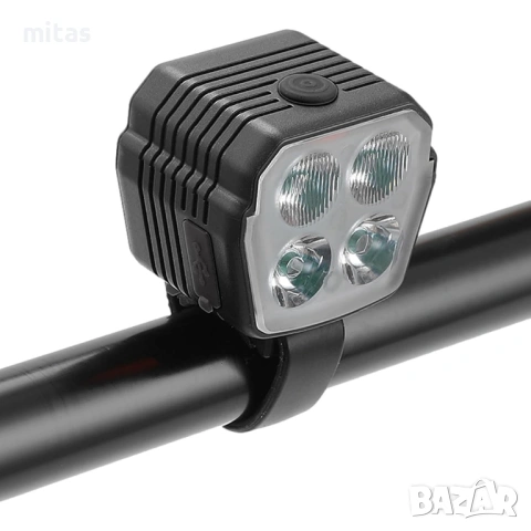2 в 1 Предна LED светлина JOHORSE с вграден клаксон (300Lum / 120dB), снимка 3 - Аксесоари за велосипеди - 53731742