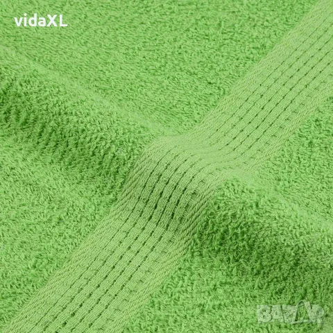 vidaXL Комплект кърпи FROGN от 8 части ябълково зелено 360 г/м², снимка 6 - Хавлиени кърпи - 56145976
