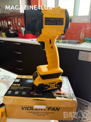 Мощен акумулаторен вентилатор Violent Fan F018 – 110,000 RPM, снимка 6 - Други инструменти - 51681266