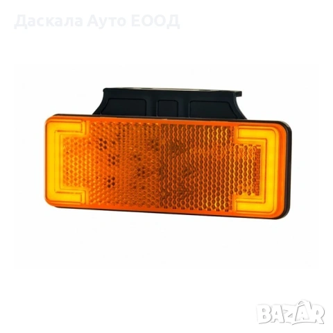 1бр. ЛЕД LED габарит НЕОН ОРАНЖЕВ , 12-24 волта , ПОЛША