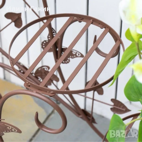 Стойка за цветя Outsunny, триетажна , снимка 9 - Други стоки за дома - 53627104