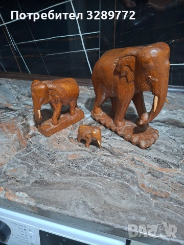 слонове.от дърворезби, снимка 3 - Статуетки - 53337537