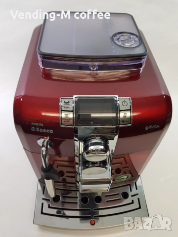 Кафе машина Saeco Syntia Limited Edition - Red , снимка 3 - Кафемашини - 52314979