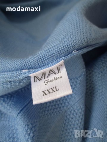 3XL Нов  син пуловер MAI , снимка 11 - Блузи с дълъг ръкав и пуловери - 42371054