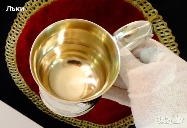 Посребрена чаша,халба Sheffield England. , снимка 5 - Антикварни и старинни предмети - 41694874